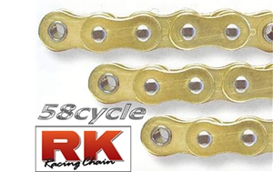 Gold RK 520 GXW, 120 Link X-Ring Chain With Rivet X-Ring Master Link ...